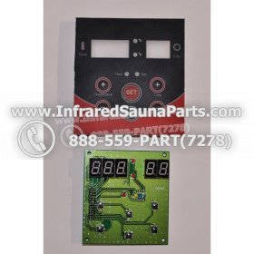CIRCUIT BOARDS WITH  FACE PLATES - CIRCUIT BOARD WITH FACE PLATE VIDAL INFRARED SAUNA  06S085 3
