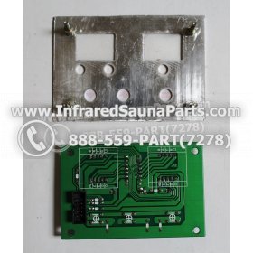 CIRCUIT BOARDS WITH  FACE PLATES - CIRCUIT BOARD WITH FACEPLATE FOR ICONO SAUNA USA INFRARED SAUNA SN74HC164N SECONDARY 2