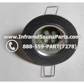 COMPLETE LIGHT ASSEMBLY 110V / 120V - COMPLETE LIGHT ASSEMBLY IN SILVER PLASTIC FINISH WITH LED BULB G6-B2 110V / 120V 1