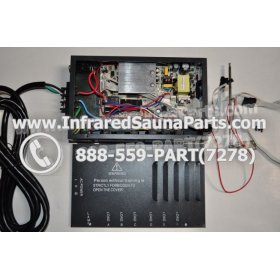 COMPLETE CONTROL POWER BOX 220V / 240V - COMPLETE CONTROL POWER BOX 220V / 240V WITH 7 CIRCUIT BOARD PINS  6 FEMALE PLUGS SAUNA KING INFRARED SAUNA 34