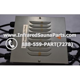 COMPLETE CONTROL POWER BOX 220V / 240V - COMPLETE CONTROL POWER BOX 220V / 240V SUNTECH INFRARED SAUNA WITH 8 HEATER PLUGS v2 7