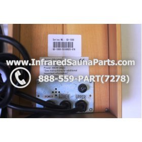 COMPLETE CONTROL POWER BOX WITH CONTROL PANEL - COMPLETE CONTROL POWER BOX CLEARLIGHT INFRARED SAUNA MODEL GD-1000 960W WITH ONE CONTROL 110V / 120V 4