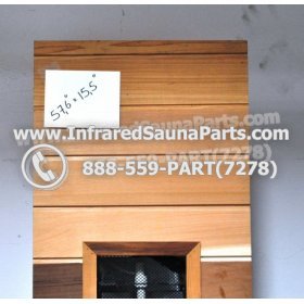 WOOD BENCHS + HEATERS - HEMLOCK WOOD BENCH + HEATHER + BLACK COVER ( 56.7" x 15.5" ) 3