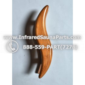 WOOD HANDLES + TOWEL HANDLES - HEMLOCK WOOD DOOR HANDLE STYLE 5 2