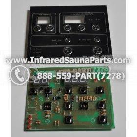 CIRCUIT BOARDS WITH  FACE PLATES - CIRCUIT BOARD WITH FACE PLATE YX32764-3  (9 BUTTONS) MASTERSAUNA 2