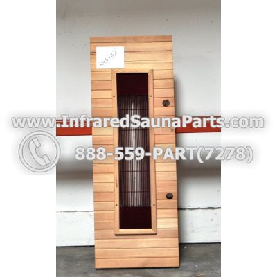 WOOD BENCHS + HEATERS - HEMLOCK WOOD BENCH + HEATER + RED COVER ( 44.6" x 16.2" ) 1