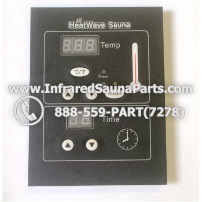 CIRCUIT BOARDS WITH  FACE PLATES - CIRCUIT BOARD WITH FACE PLATE HEATWAVE INFRARED SAUNA 12092007 AUTO ON  OFF SWITCH 1