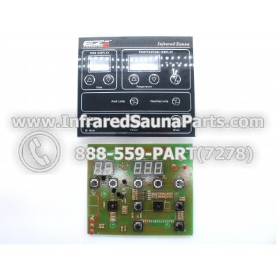 CIRCUIT BOARDS WITH  FACE PLATES - CIRCUIT BOARDS WITH FACE PLATES - YX22284-2   (9 BUTTONS)   PIN-16 1