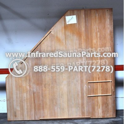 WOOD SAUNA FLOORS - HEMLOCK WOOD CORNER SAUNA FLOOR ( 59.5" x 59" ) 1