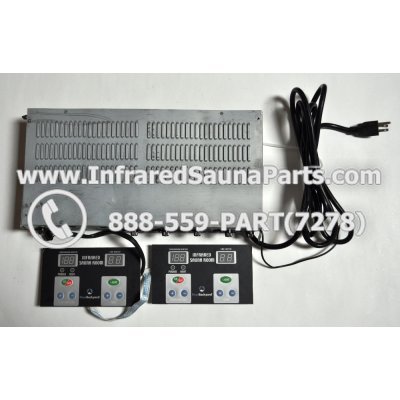 COMPLETE CONTROL POWER BOX WITH CONTROL PANEL - COMPLETE CONTROL POWER BOX IRONMAN INFRARED SAUNA STYLE 2 WITH TWO CONTROL PANELS 1